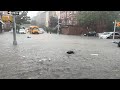 New York Flooding Chaos - Brooklyn - Long Island  - Raw 4k with Drone
