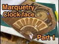 Beginners Marquetry clock face video 1