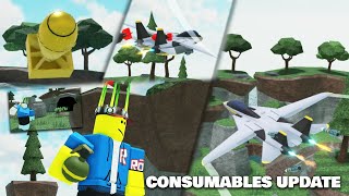 ALL 13 CONSUMABLES IN TDS | TOWER DEFENSE SIMULATOR UPDATE | ROBLOX