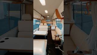 超豪華世界で一台！バスキャンピングカーの世界