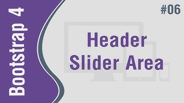 Bootstrap 4 Theme 1 in Arabic #06 - Header Part 3 - Slider Create Area