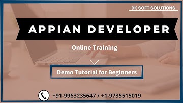 Appian training | Appian Developer demo tutorial for beginners | Low-code BPM tool | DKsoftsolutions