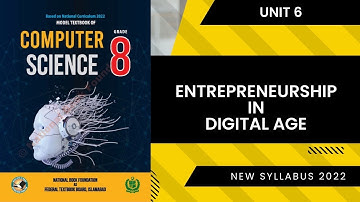Class 8 Computer Unit 6 Entrepreneurship In Digital Age | Obj | Q/A | SNC 2022