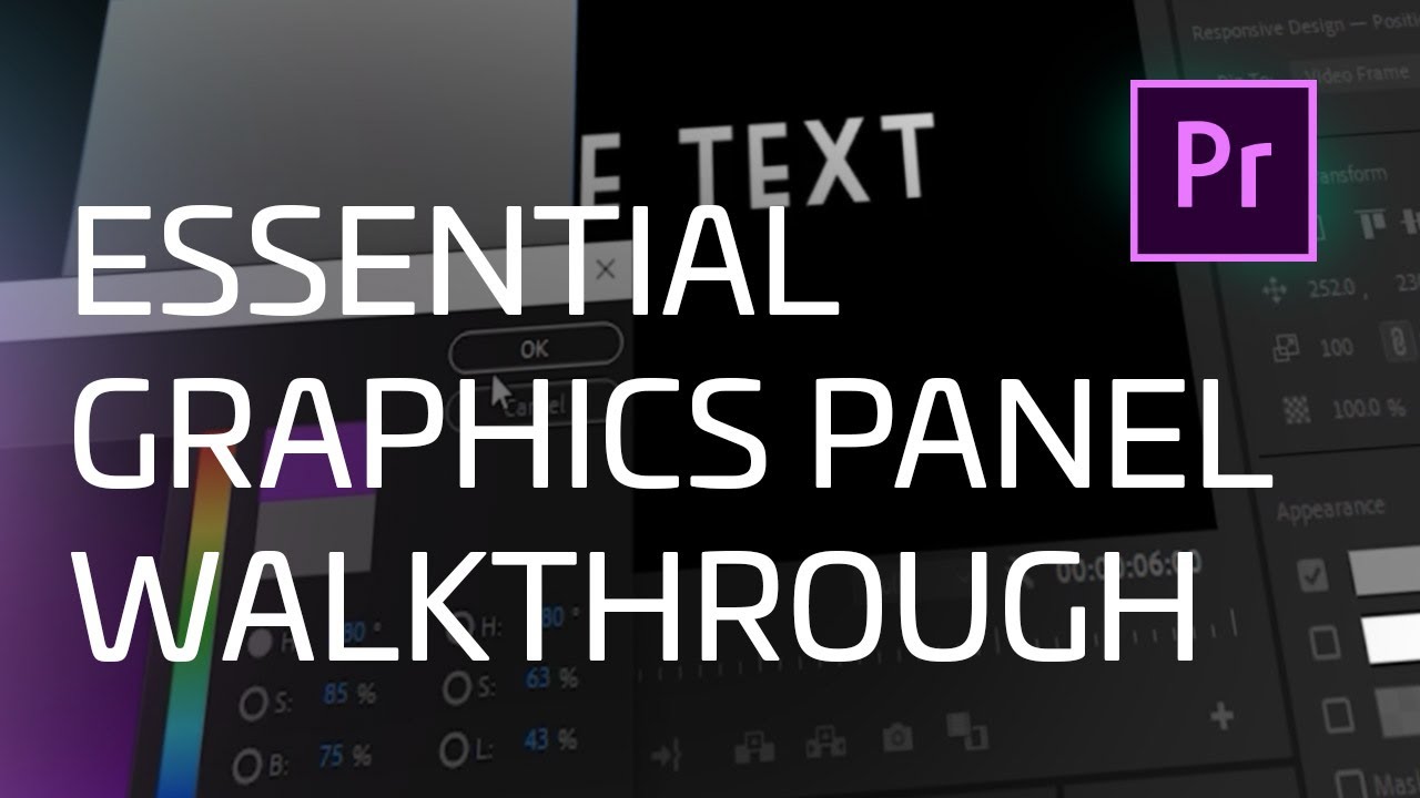 How to Use the Essential Graphics Panel in Premiere Pro YouTube