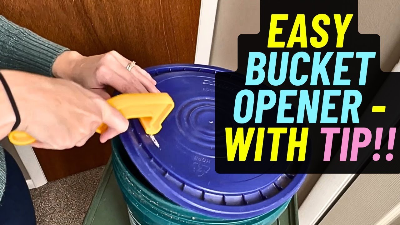 These 5 Gallon Bucket Lid Openers SAVED my fingers! Perfect for arthritis, weak hands, & nails!