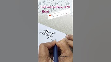 Harisha #brushpen #signature #calligraphyforbeginners #calligraphyloverwithcalligraphypen