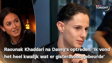 Raounak Khaddari fel over optreden Davey bij RTL Tonight en First Dates | RTL Tonight