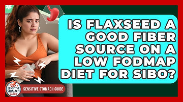Is Flaxseed A Good Fiber Source On A Low FODMAP Diet For SIBO? - Sensitive Stomach Guide
