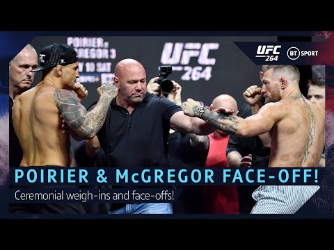 Conor McGregor and Dustin Poirier UFC 264 Ceremonial Face-off!