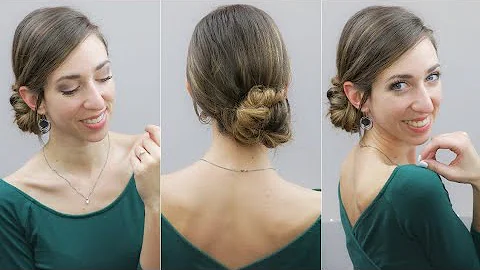 Come fare chignon con ciambella basso?