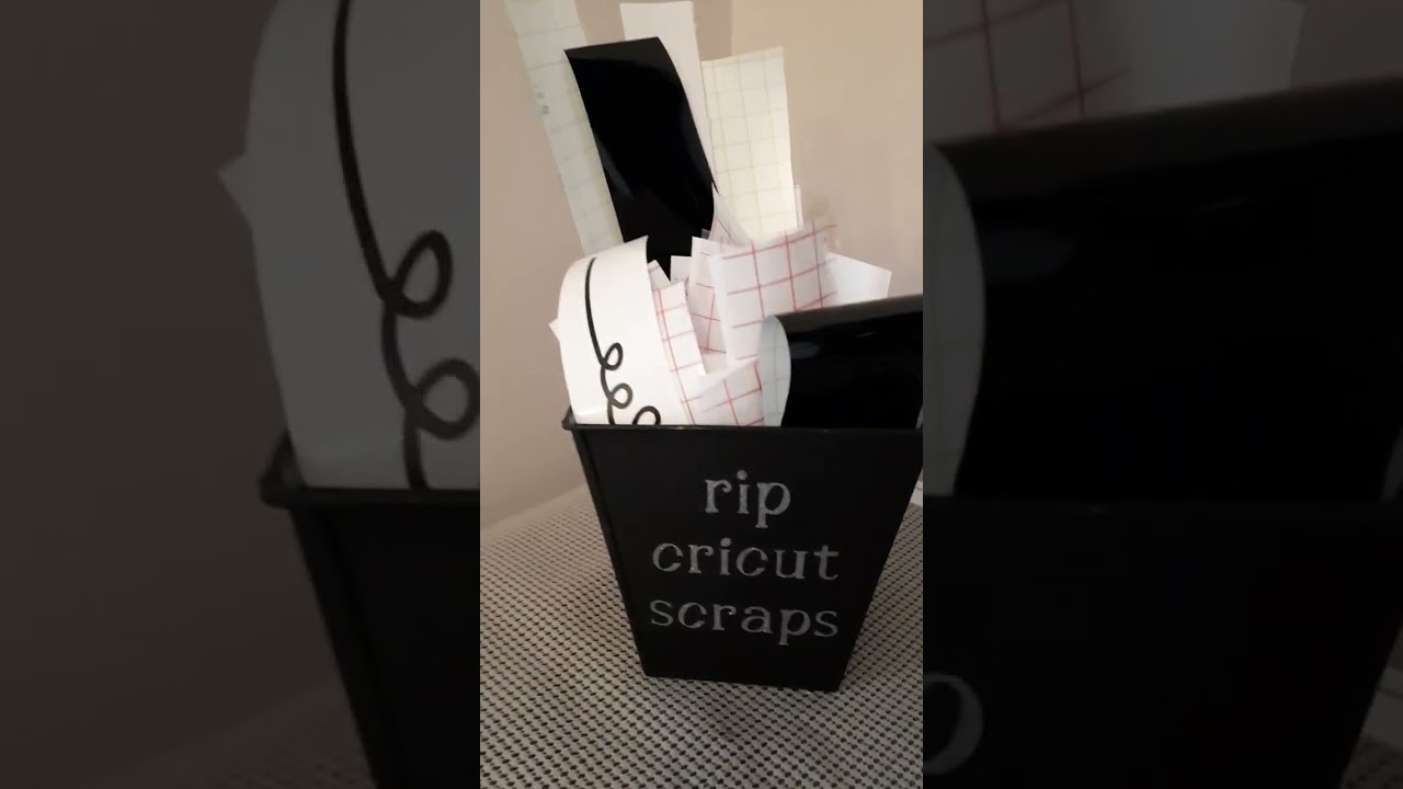 Cricut Scraps Tin made using DT container and cricut 