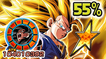 NO DUPES! 55% AGL LR SSJ3 ➜ SSJ4 GOKU LEVEL 10 LINKS SHOWCASE!!!!! Dragon Ball Z Dokkan Battle