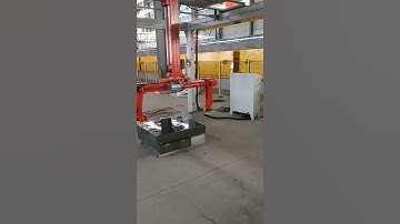 Automatic loading and unloading machine vacuum suction cup discharge the stone stacked#factory