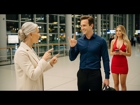 Everyone Ignored The Ceo's Deaf Mom At The Airport—Until A Single Dad Spoke To Her Through Sign