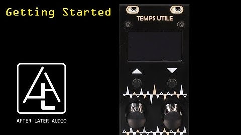 Temps Utile: Operating, Loading, Saving and Resetting
