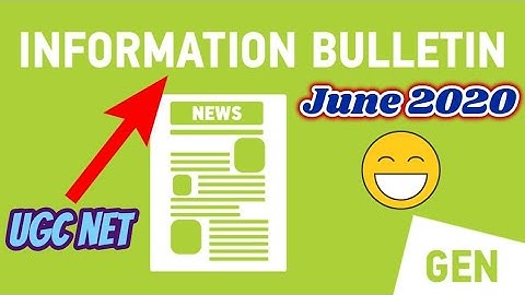 Information Bulletin UGC NET June 2020 😍😍