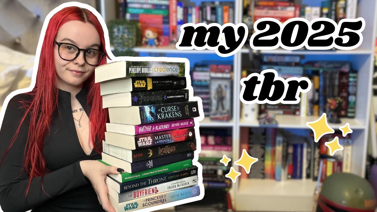 my 2025 tbr pile 📚 top books i want to read in 2025 - YouTube