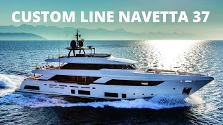 Custom Line Navetta 37 THE FLAGSHIP OF THE SEMI-DISPLACEMENT LINE