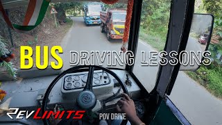 BUS Driving Lessons - POV Bus Driving#132 | RevLimits #bus