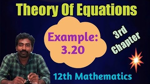 12th Maths, Chpt - 3, Example: 3.20
