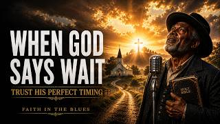 When God Says Wait 🙏 | Trust His Perfect Timing | Southern Gospel Blues | Faith In The Blues