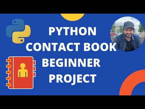 Simple Python Contact Book for beginners - mini project