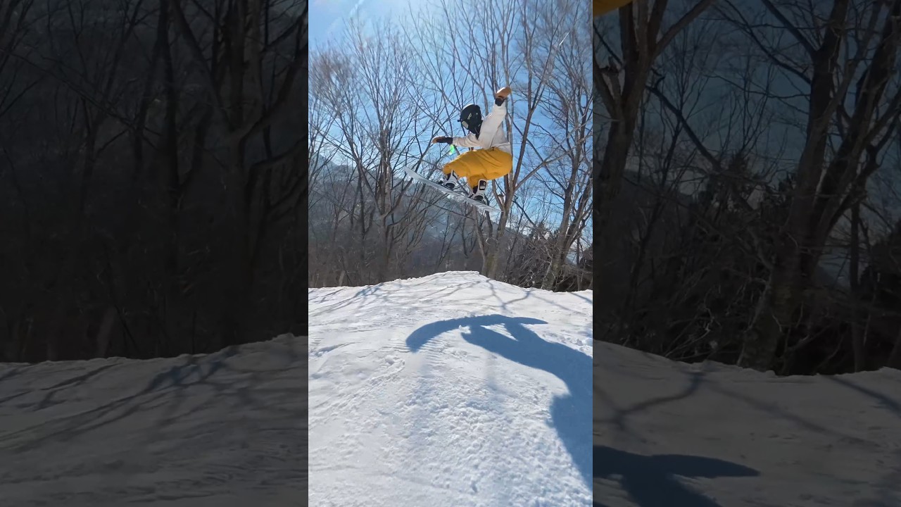 [Snowboard]Toe Exit 180… That Was Clean #snowboarding #snowboard #snowboardbindings