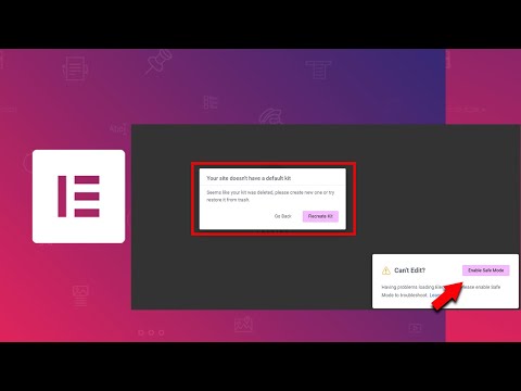Your Site Doesn't Have a Default Kit Elementor