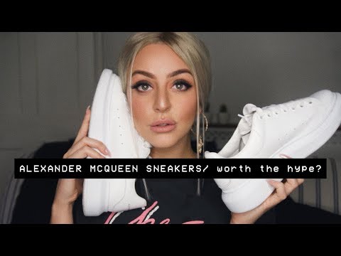alexander mcqueen runway leather platform trainers