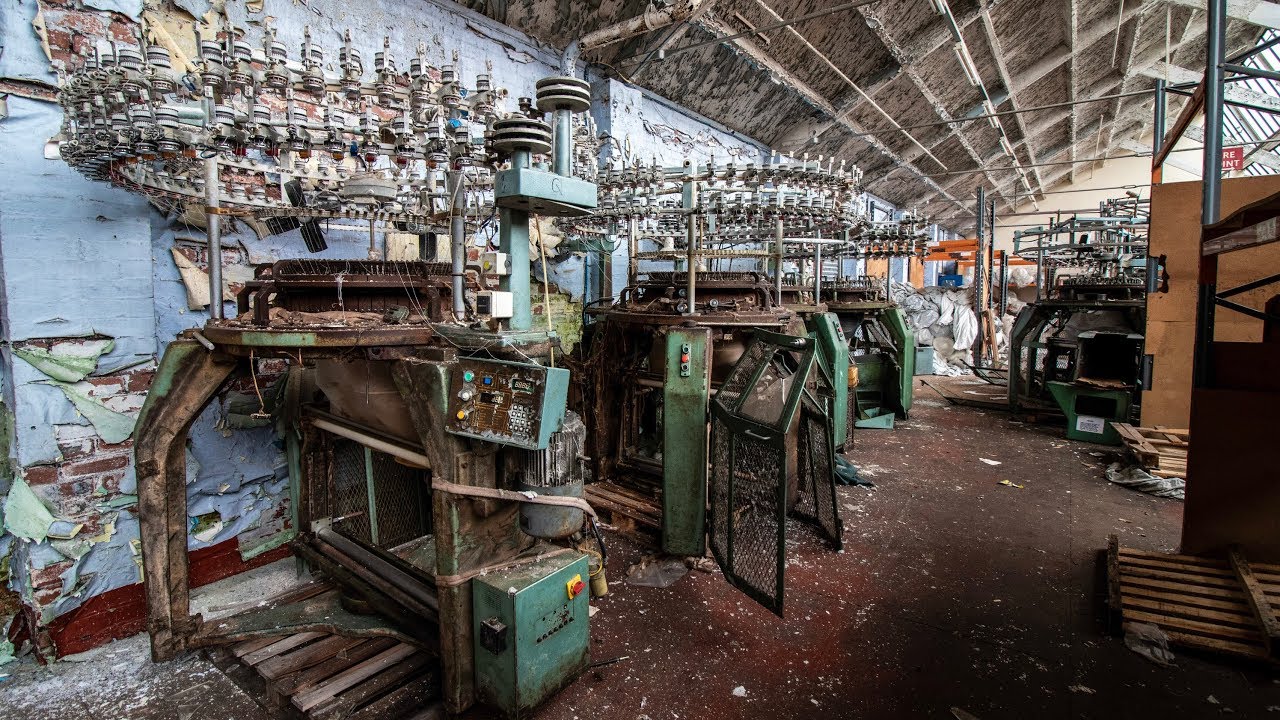 Exploring an Abandoned Fabric Mill Full of Machines YouTube