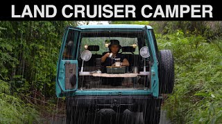 【Simple DIY Car Camping Setup for my Toyota Land Cruiser】Budget Camper Conversion, Relaxing