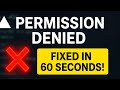 How to Fix the Vercel "Permission Denied" Error (Fast &amp; Easy Fix)