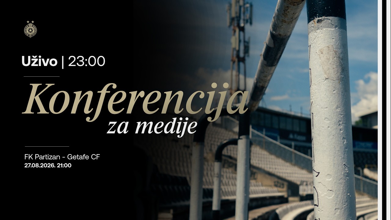 Konferencija za medije nakon plej-of meča Lige konferencije FK Partizan - Getafe CF
