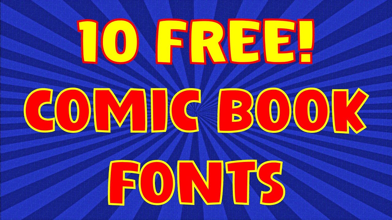 10 Free Comic Book Fonts | Cartoon Font Download | New Fonts - YouTube