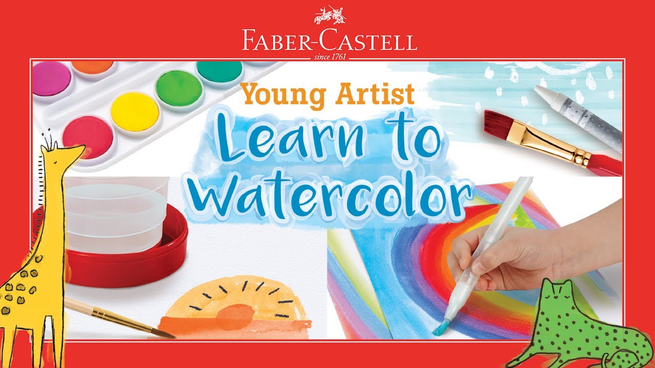 Young Artist Learn to Watercolor Art Set for Kids FaberCastell YouTube
