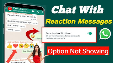 Whatsapp Reaction Features (New Update) | WhatsApp Message Reaction Feature not Working 😌