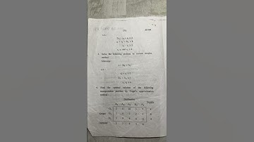 MA | Msc (First semester) 2021-22 Mathematics | Operations Research -1st | HNBGU