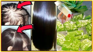 Just With 2 Ingredients-Natural Aloe Vera Oil-Get Long Hair 3 Times Faster In 1 Month - No Hair Fall