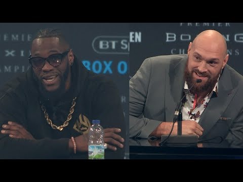 DEONTAY WILDER VS TYSON FURY - THE FULL LONDON KICKOFF PRESS CONFERENCE & FACE OFF VIDEO