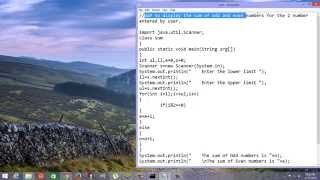 The sum of odd and even numbers