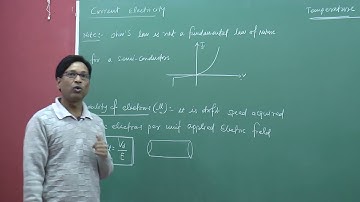 CBSE Physics - Current electricity , mobility of Electrons ( Current )  by SSI sir B.Tech. IIT Delhi