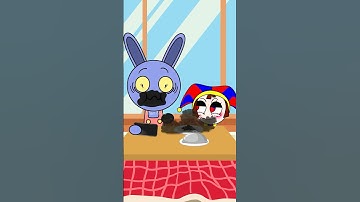 POV: Jax being greedy with Pomni... ends up with a black mouth || Incredibox Sprunki