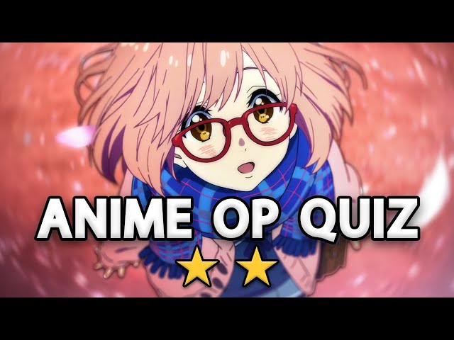 ⚡️ ANIME OPENING QUIZ ⚡️ Level: Noob🤪 - Otaku😈