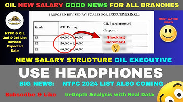 CIL New Salary Structure | NTPC 2024 2nd & 3rd List Expected Date #ntpc  #gate2024 #gate #ese