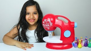 شفا تلعب لعبة ماكينة الخياطة shfa pretend play sewing machine