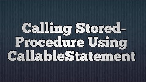 15.Calling StoredProcedure Using CallableStatement | How to Call Stored Proc in JDBC