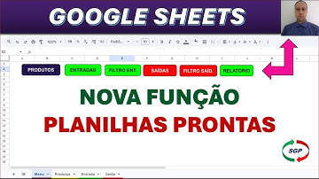 Nova Função nas Planilhas Google Prontas | PARA FACILITAR