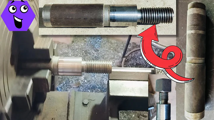 How to cut a thread on a manual lathe | lathe work | Intermediate method ideal for home workshop |