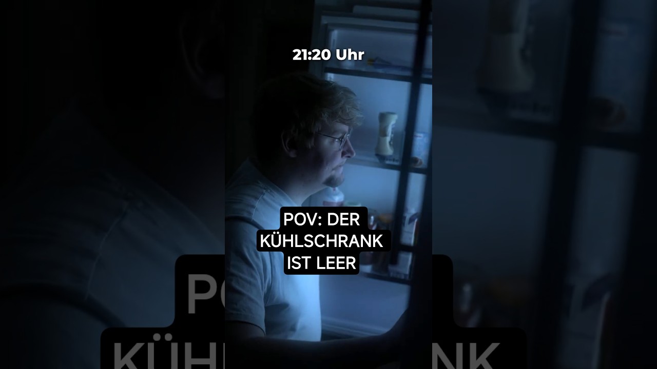 POV: Kühlschrank ist leer 😅