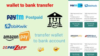 ? new app wallet to bank transfer Paytm postpaid zip pay later Amazon pay to bank transfer